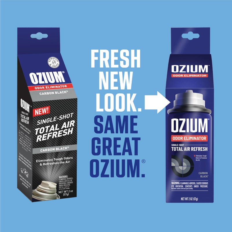 Ozium Air Sanitizer  2 oz Car Fogger: Single-Shot Smoke Odor Eliminator & Car Air Freshener (Carbon Black  4 Packs) - Image 4